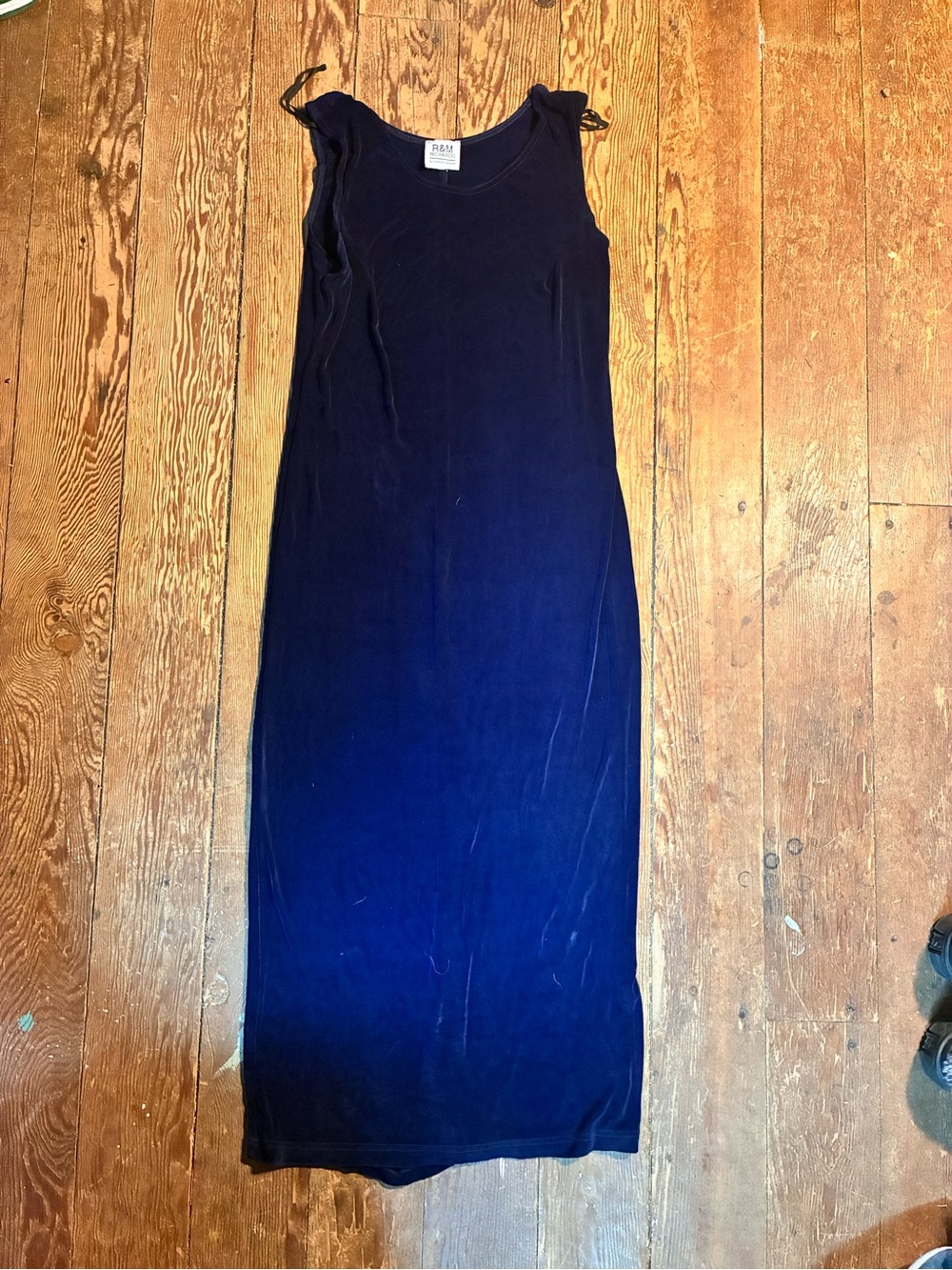 R&M Richards Navy to Deep Blue Ombre Maxi Dress